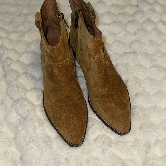 Madewell brown suede leather ankle boots - Picture 2 of 5